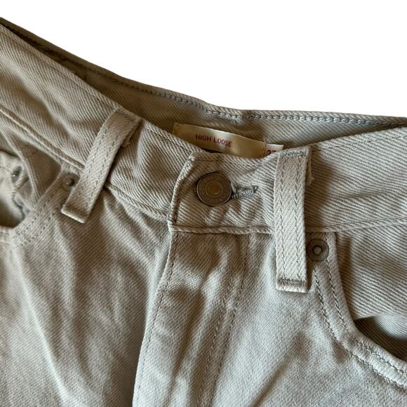 Levi's High Loose Jean in Mushroom Grey - Picture 7 of 8